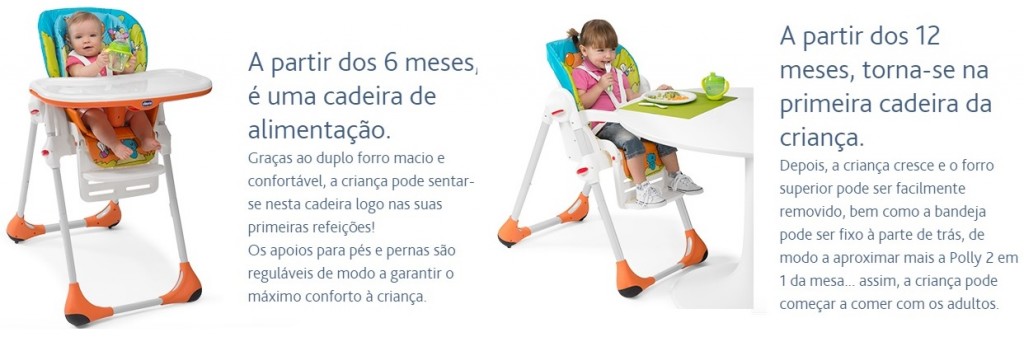 Cadeira de alimentação Chicco Polly